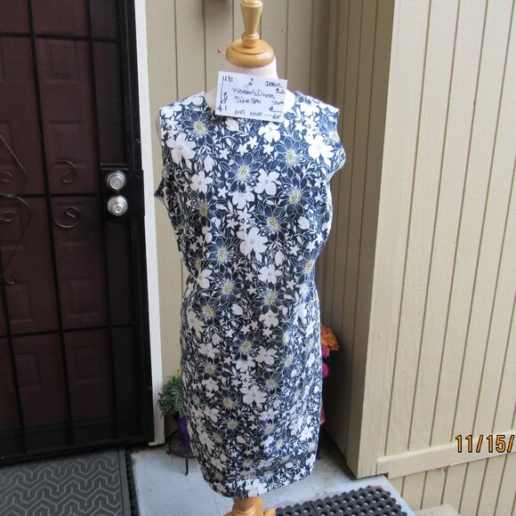 #481  WOMAN'S FLORAL COTTON SHETH DRESS BY JESSIE (SIZE 16W) - Picture 2 of 3